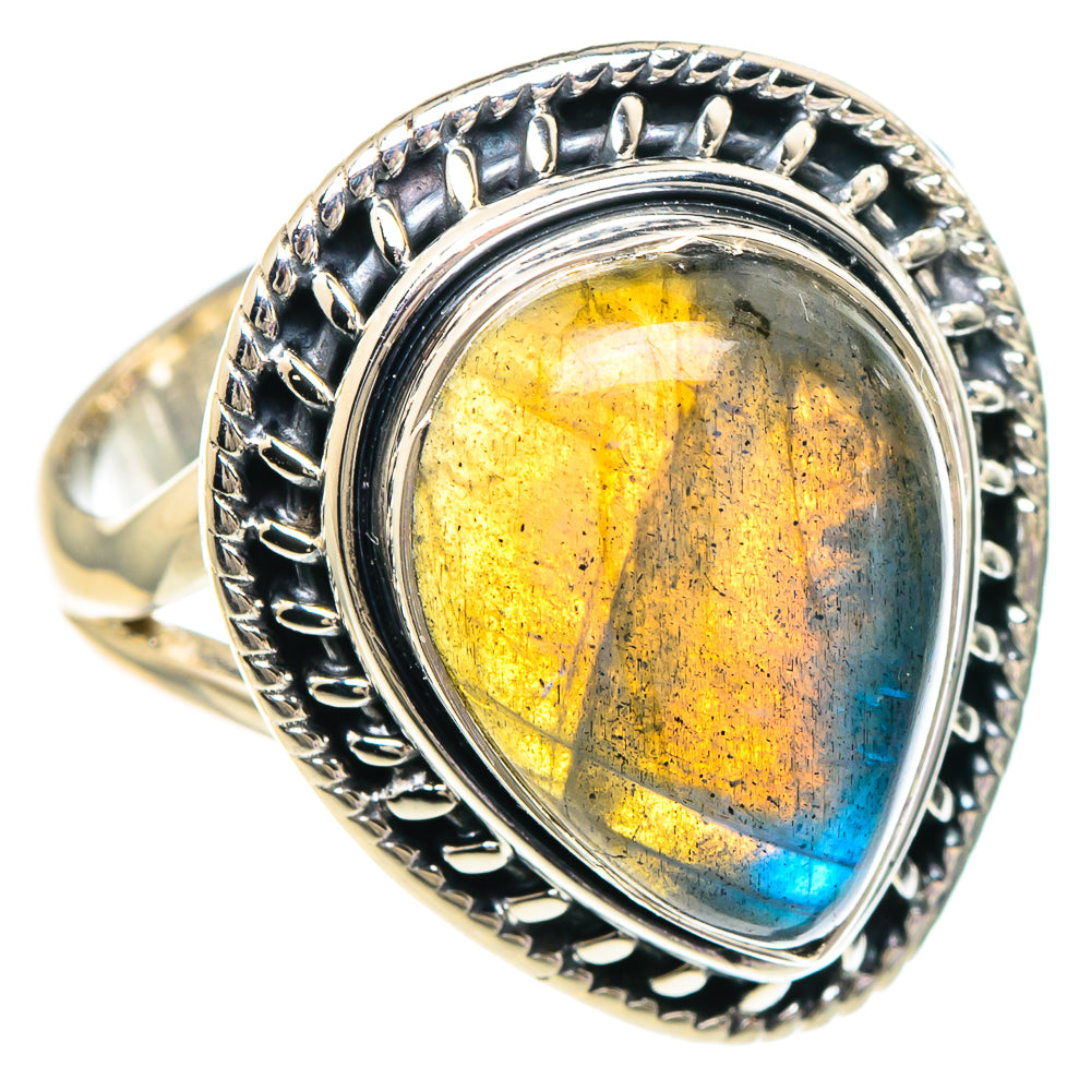 Labradorite Rings handcrafted by Anasilvercos - RING94063