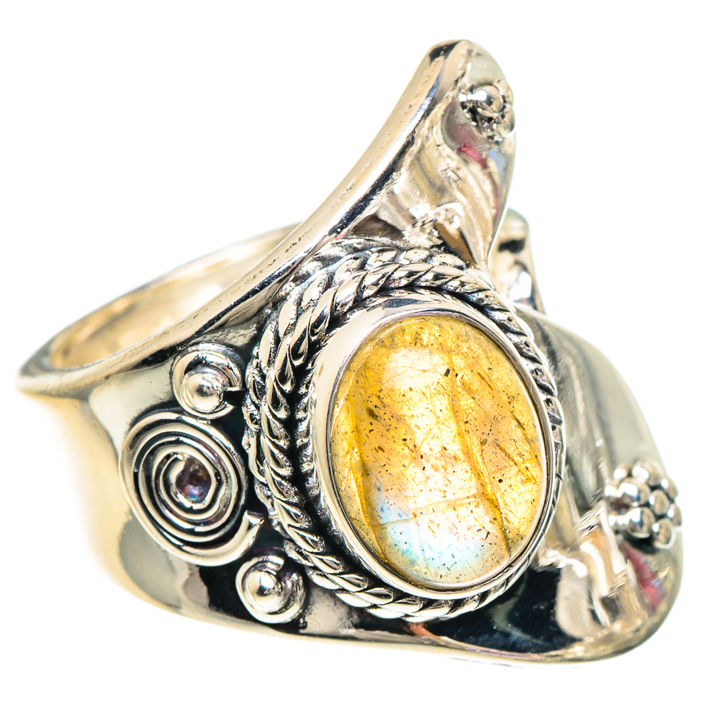 Labradorite Rings handcrafted by Anasilvercos - RING94067