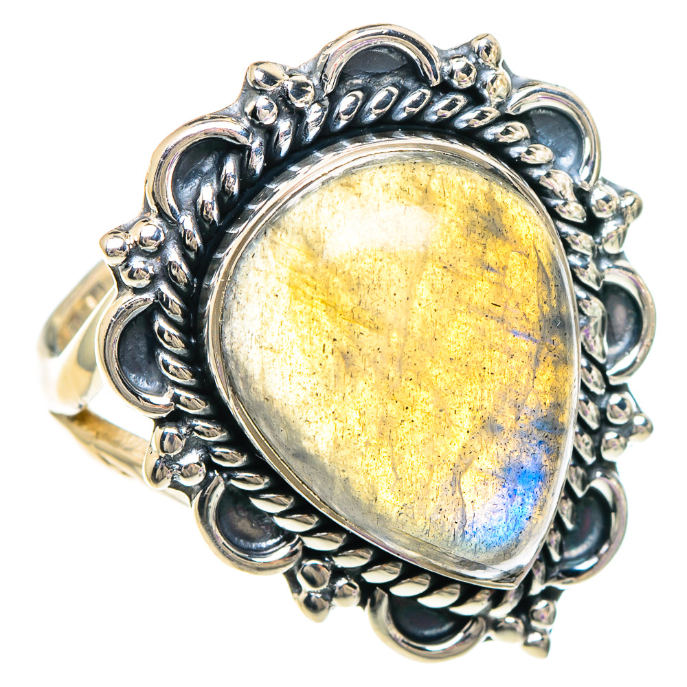 Labradorite Rings handcrafted by Anasilvercos - RING94068