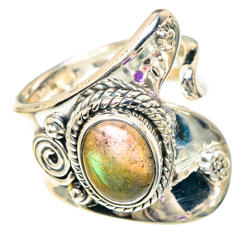 Labradorite Rings handcrafted by Anasilvercos - RING94071 - Photo 2