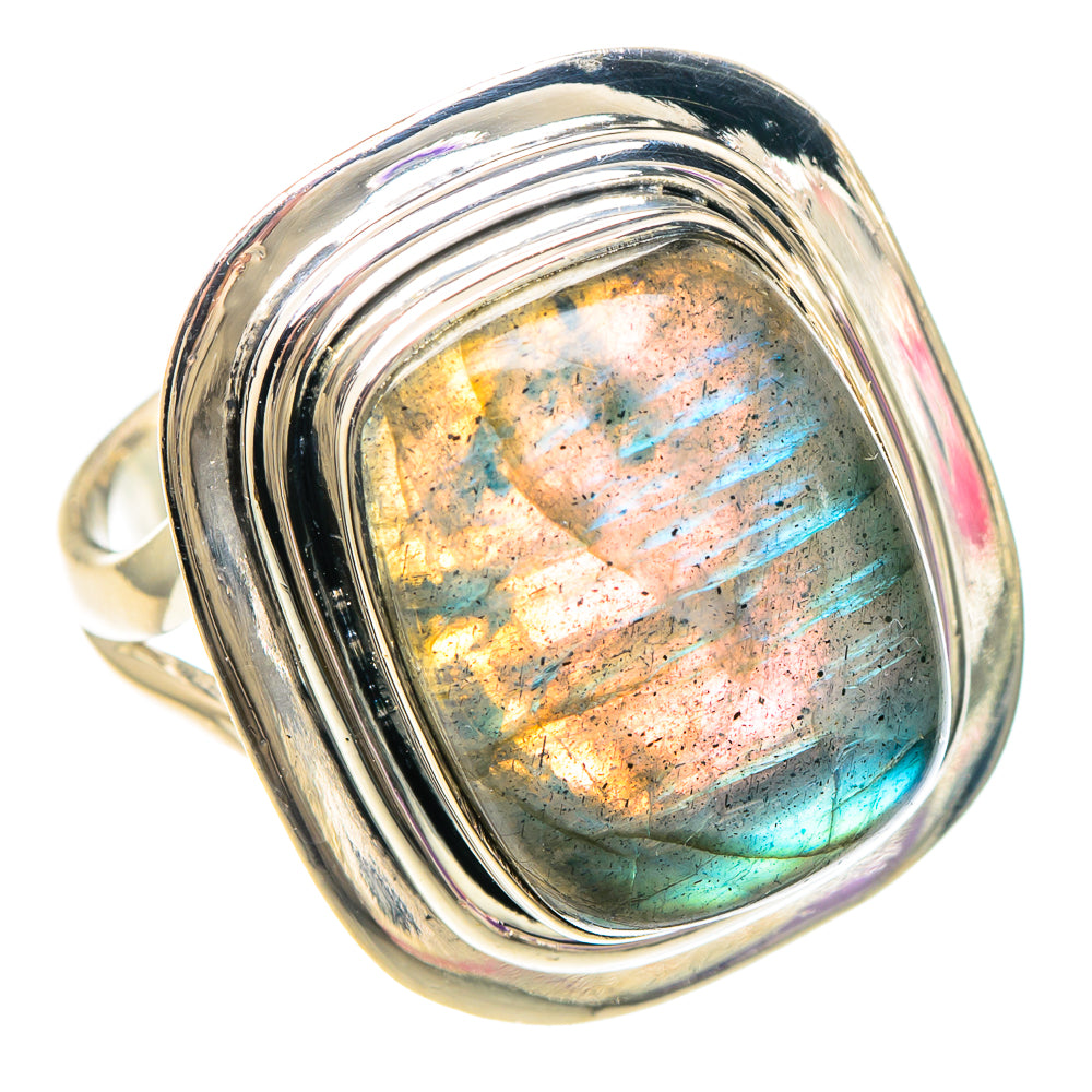 Labradorite Rings handcrafted by Anasilvercos - RING94077