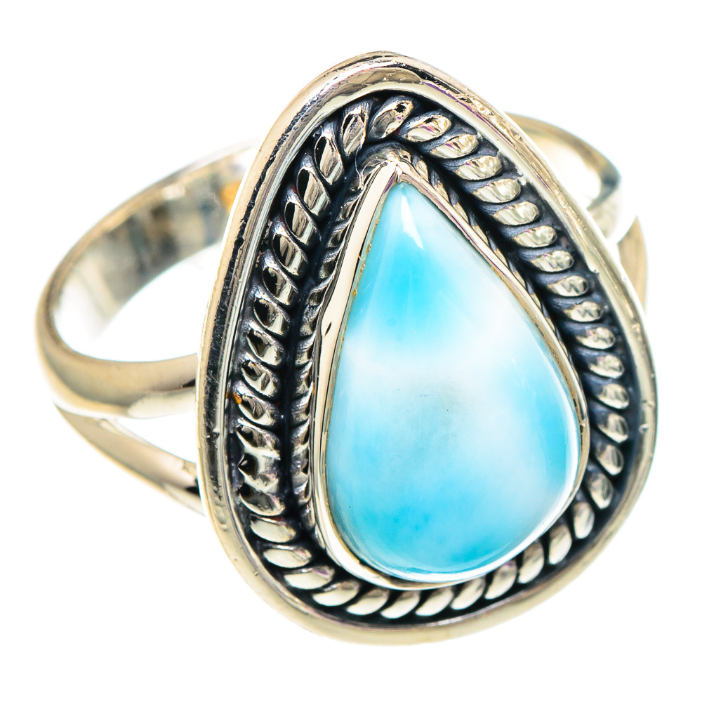 Larimar Rings handcrafted by Anasilvercos - RING94079