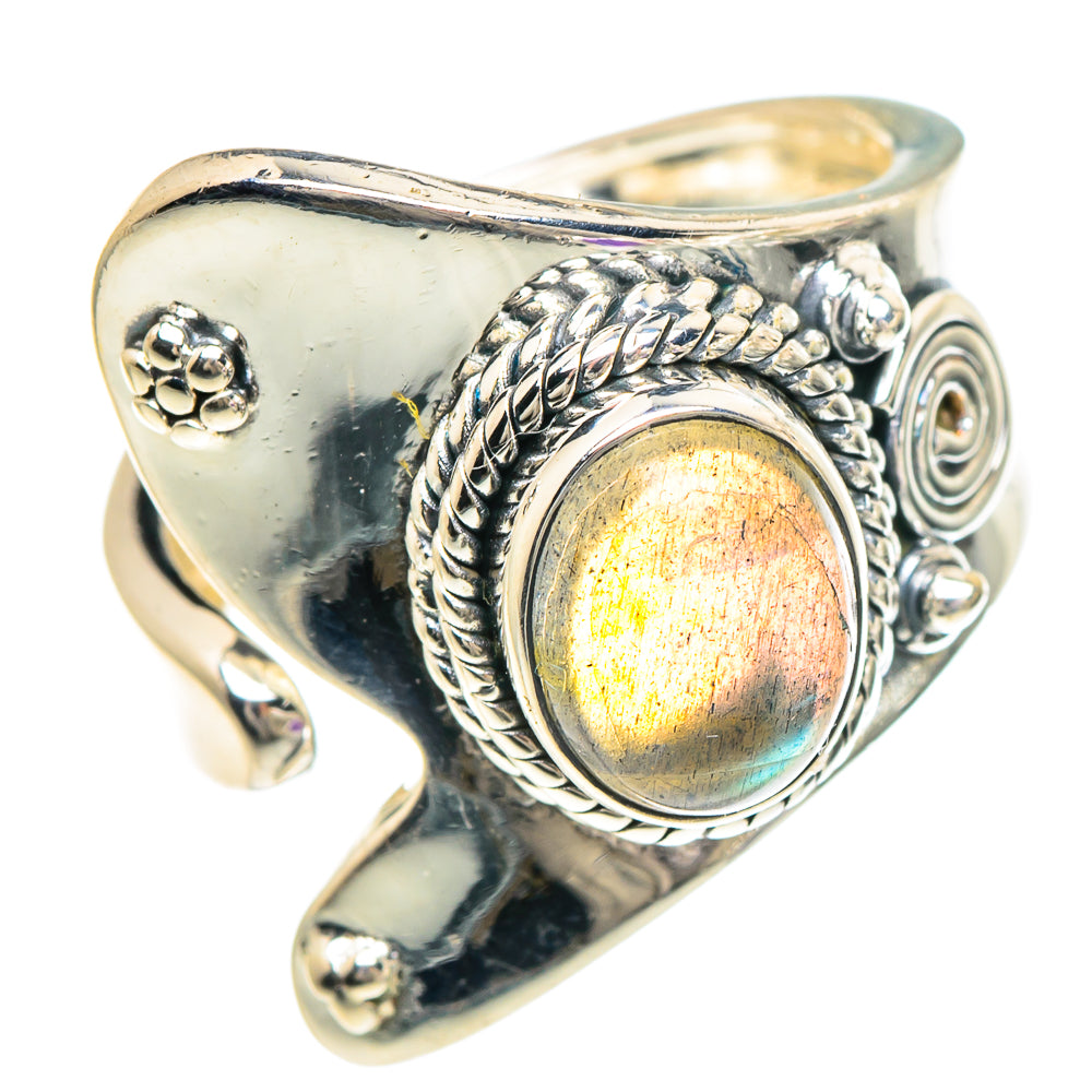 Labradorite Rings handcrafted by Anasilvercos - RING94085