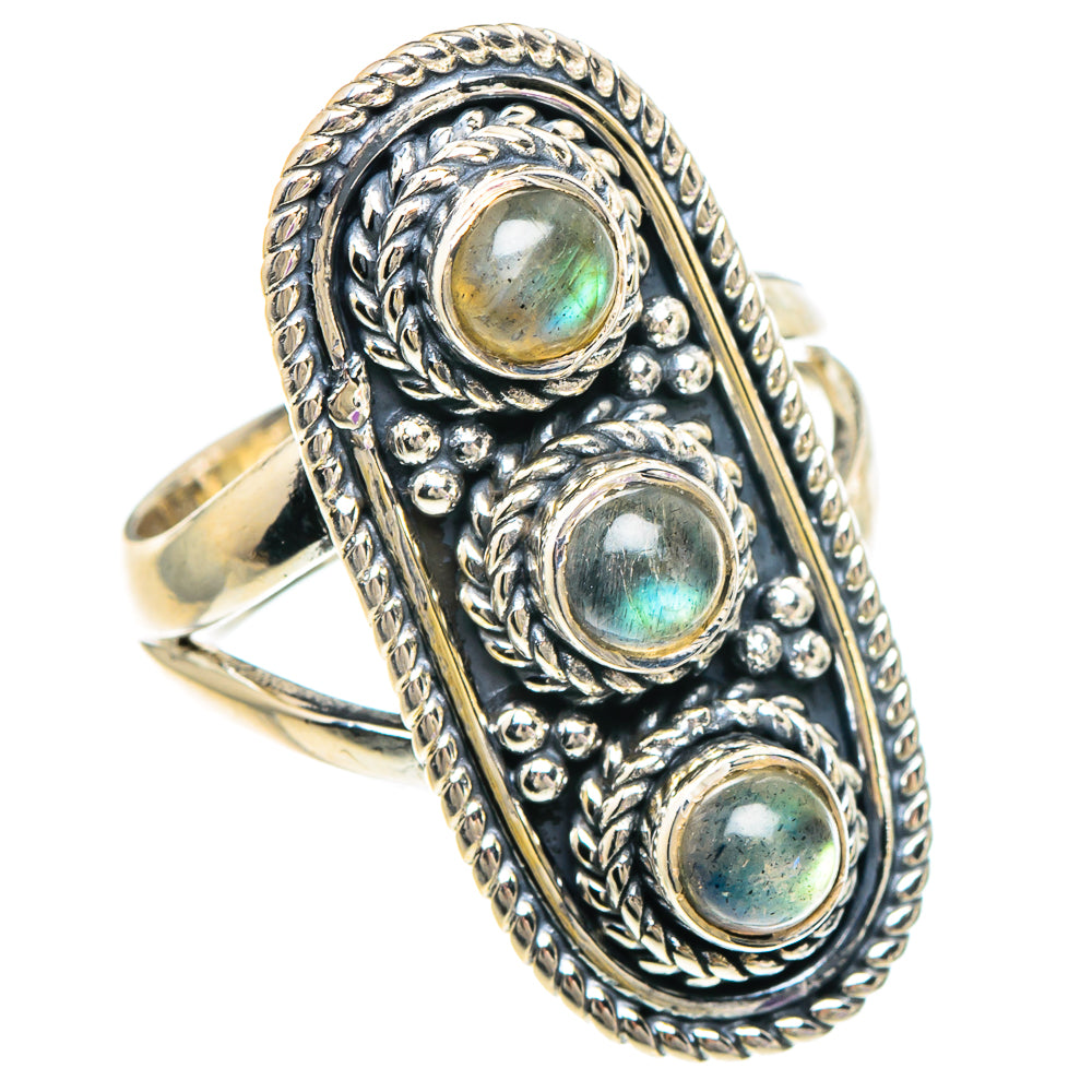 Labradorite Rings handcrafted by Anasilvercos - RING94086