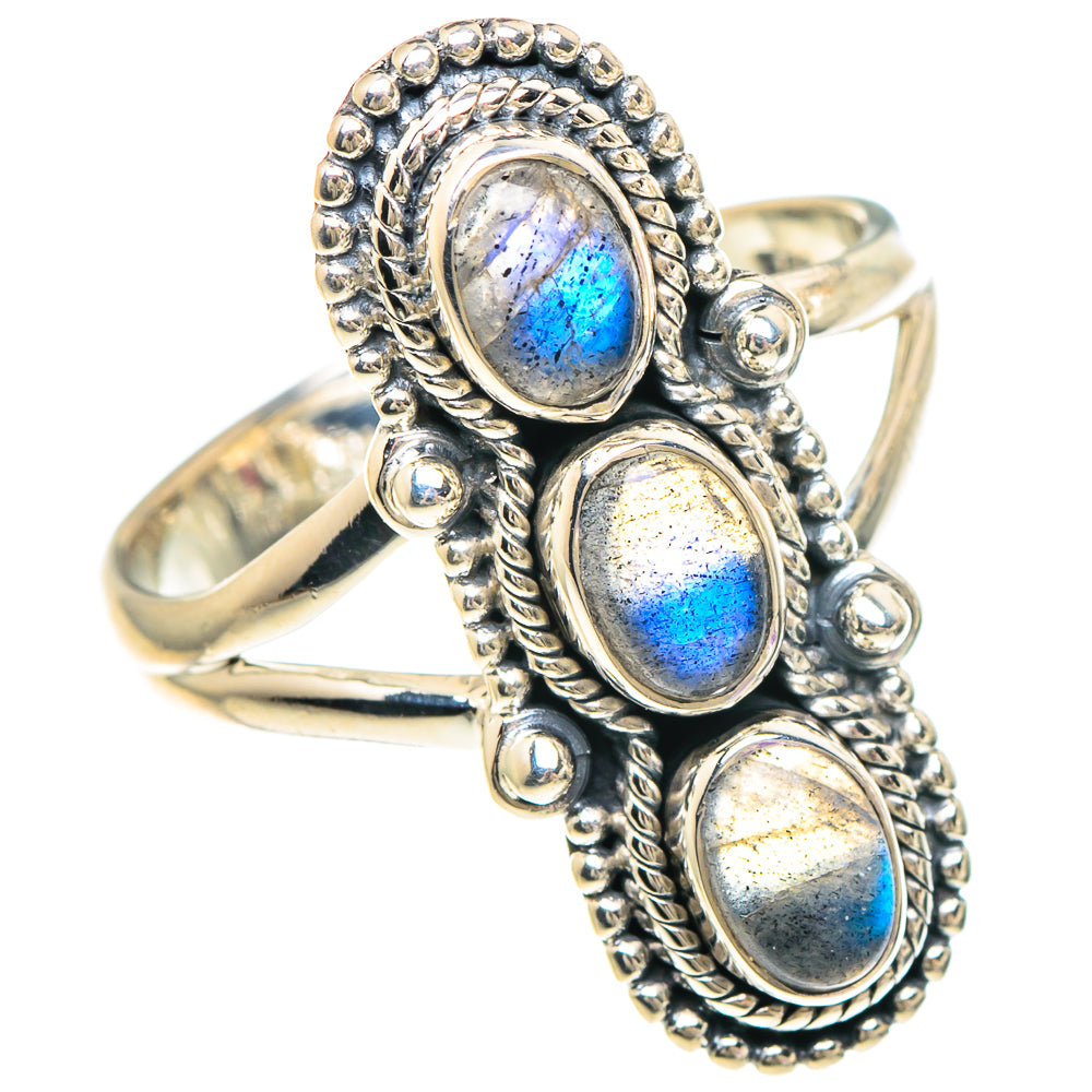 Labradorite Rings handcrafted by Anasilvercos - RING94088