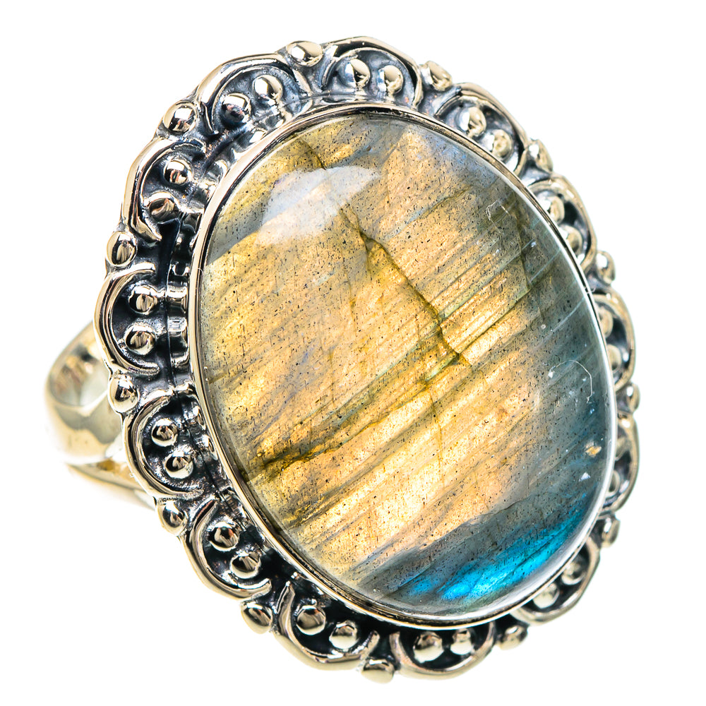 Labradorite Rings handcrafted by Anasilvercos - RING94107