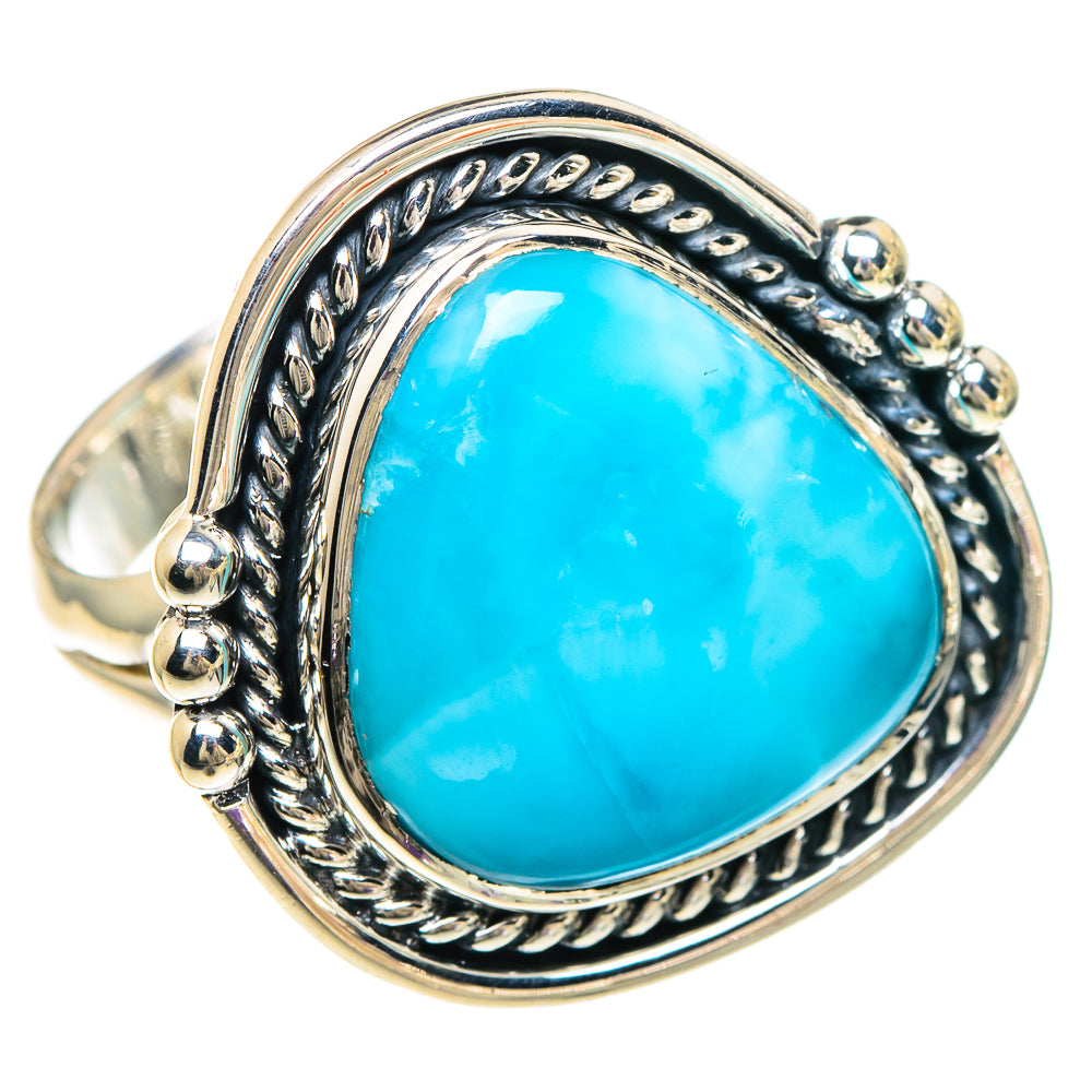 Larimar Rings handcrafted by Anasilvercos - RING94116