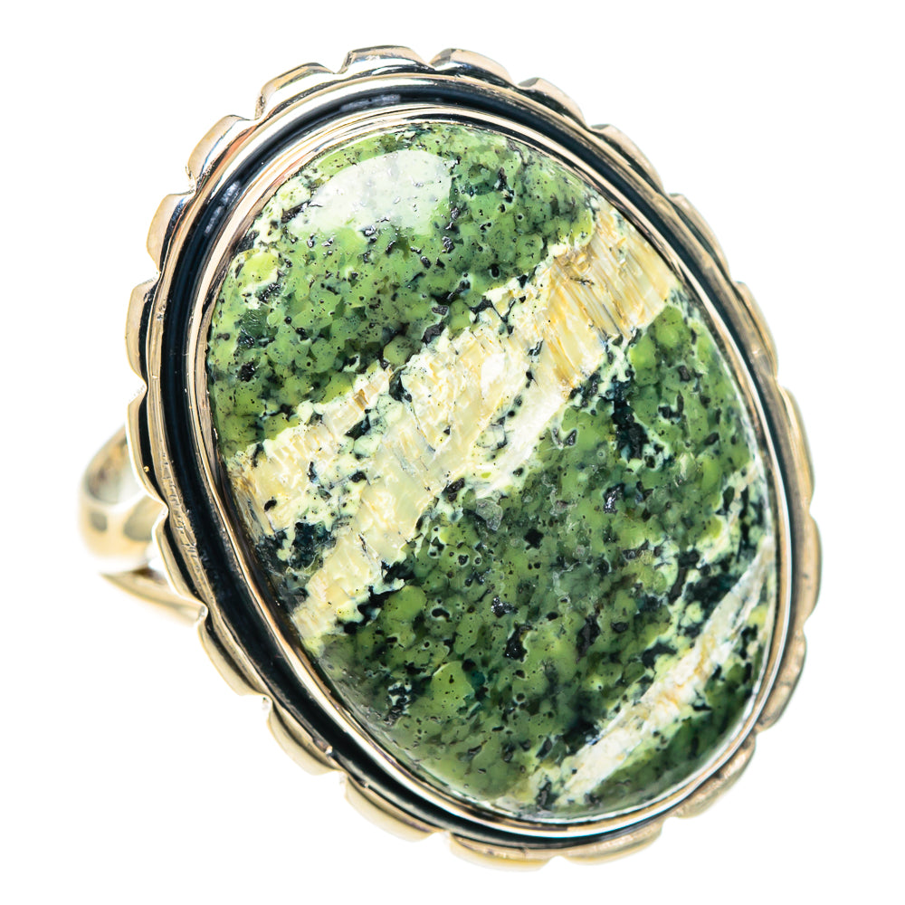 Lizard Jasper Rings handcrafted by Anasilvercos - RING94122 - Photo 2