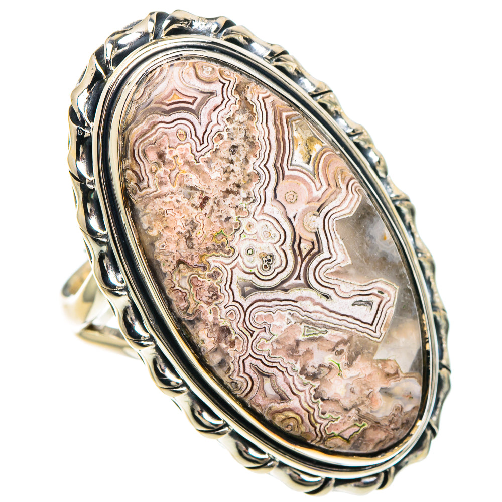 Laguna Lace Agate Rings handcrafted by Anasilvercos - RING94126 - Photo 2