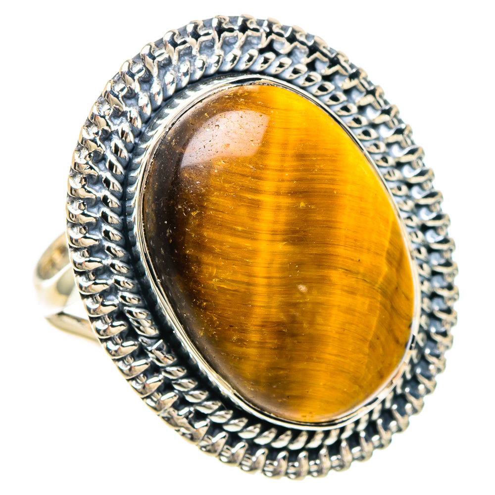 Tiger Eye Rings handcrafted by Anasilvercos - RING94129