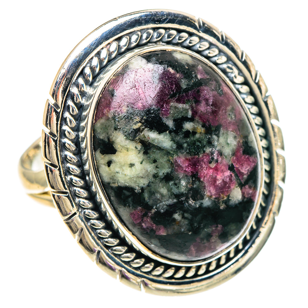 Russian Eudialyte Rings handcrafted by Anasilvercos - RING94136