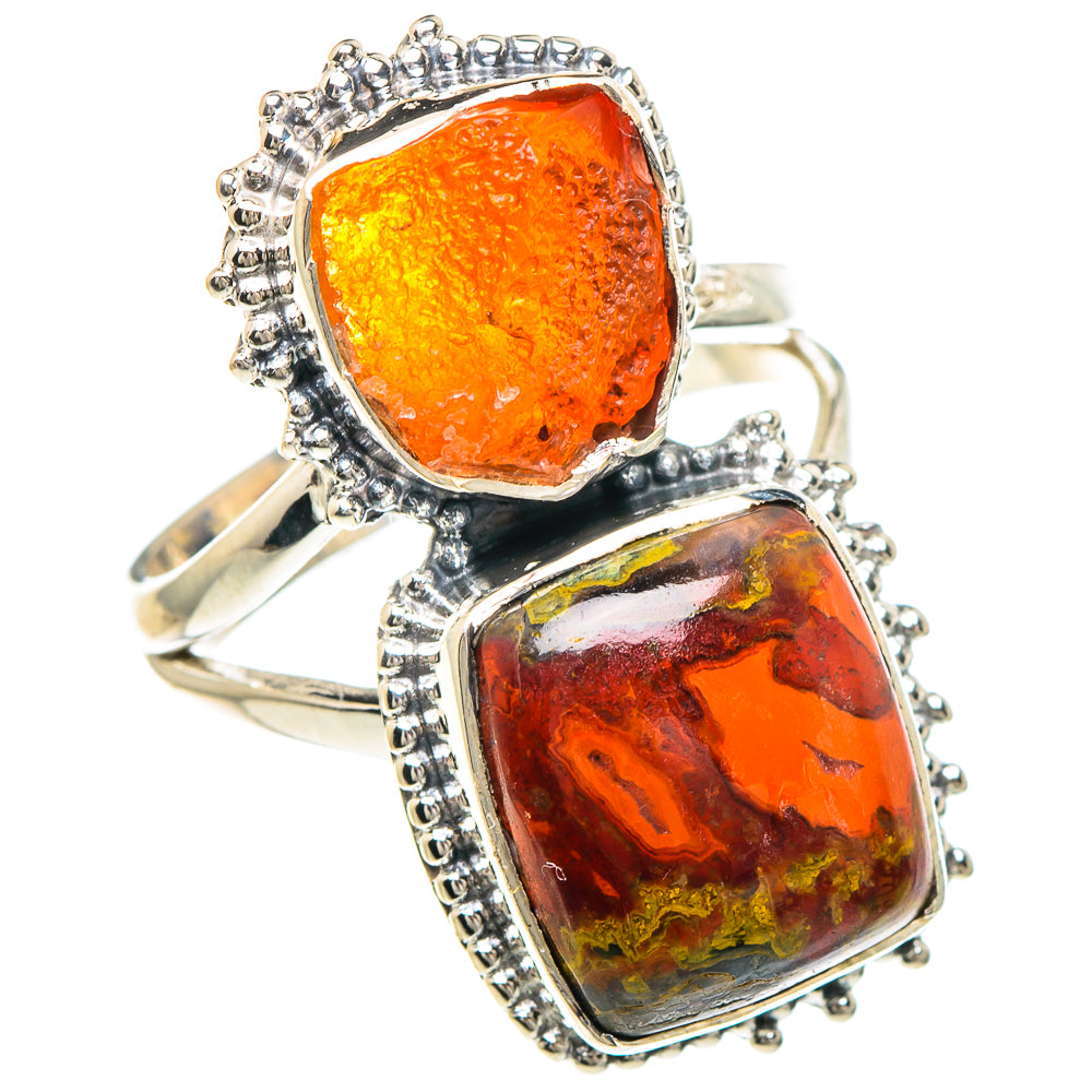 Morocco Agate Rings handcrafted by Anasilvercos - RING94148