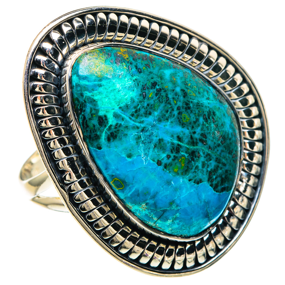 Chrysocolla Rings handcrafted by Anasilvercos - RING94154