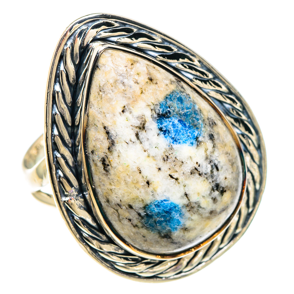K2 Blue Azurite Rings handcrafted by Anasilvercos - RING94155 - Photo 2