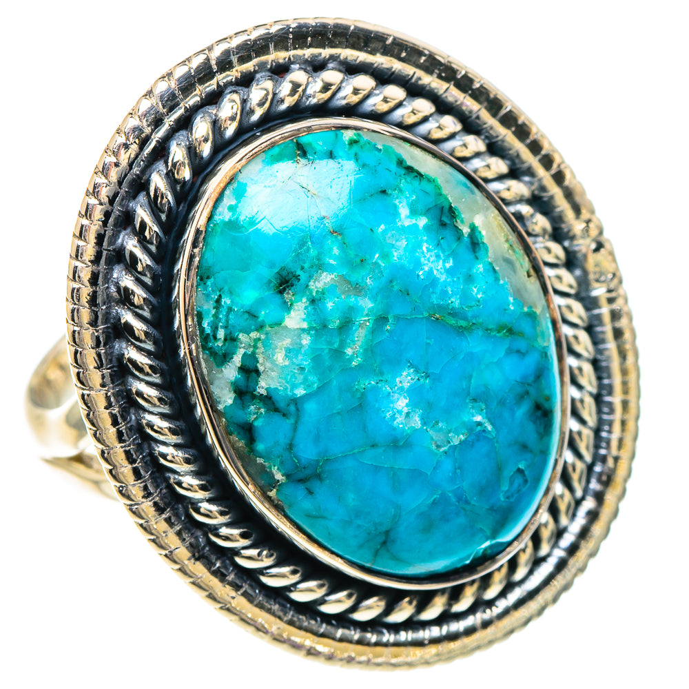 Chrysocolla Rings handcrafted by Anasilvercos - RING94158 - Photo 2