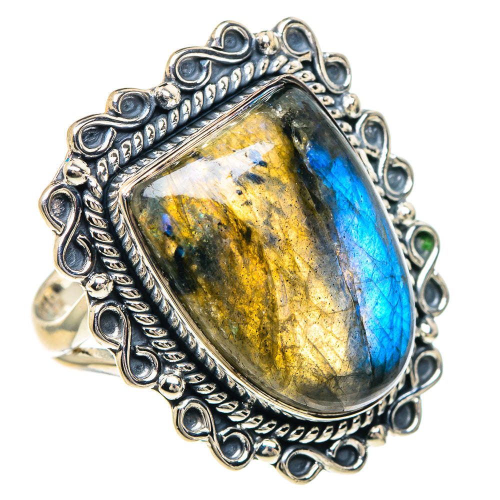Labradorite Rings handcrafted by Anasilvercos - RING94161