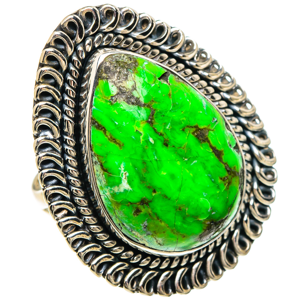 Gaspeite Rings handcrafted by Anasilvercos - RING94166