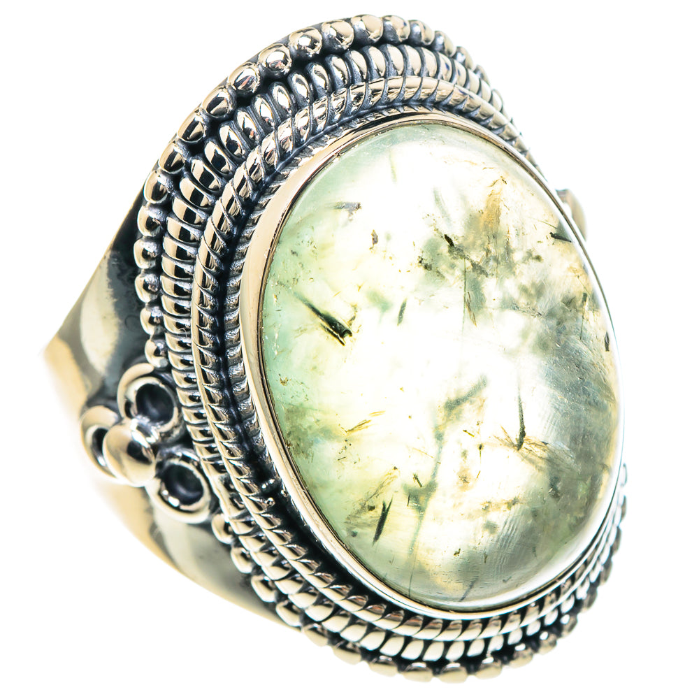 Prehnite Rings handcrafted by Anasilvercos - RING94167