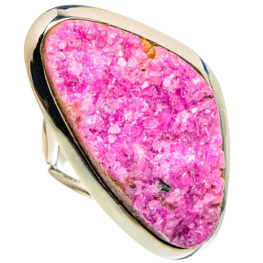 Cobalto Calcite Druzy Rings handcrafted by Anasilvercos - RING94178