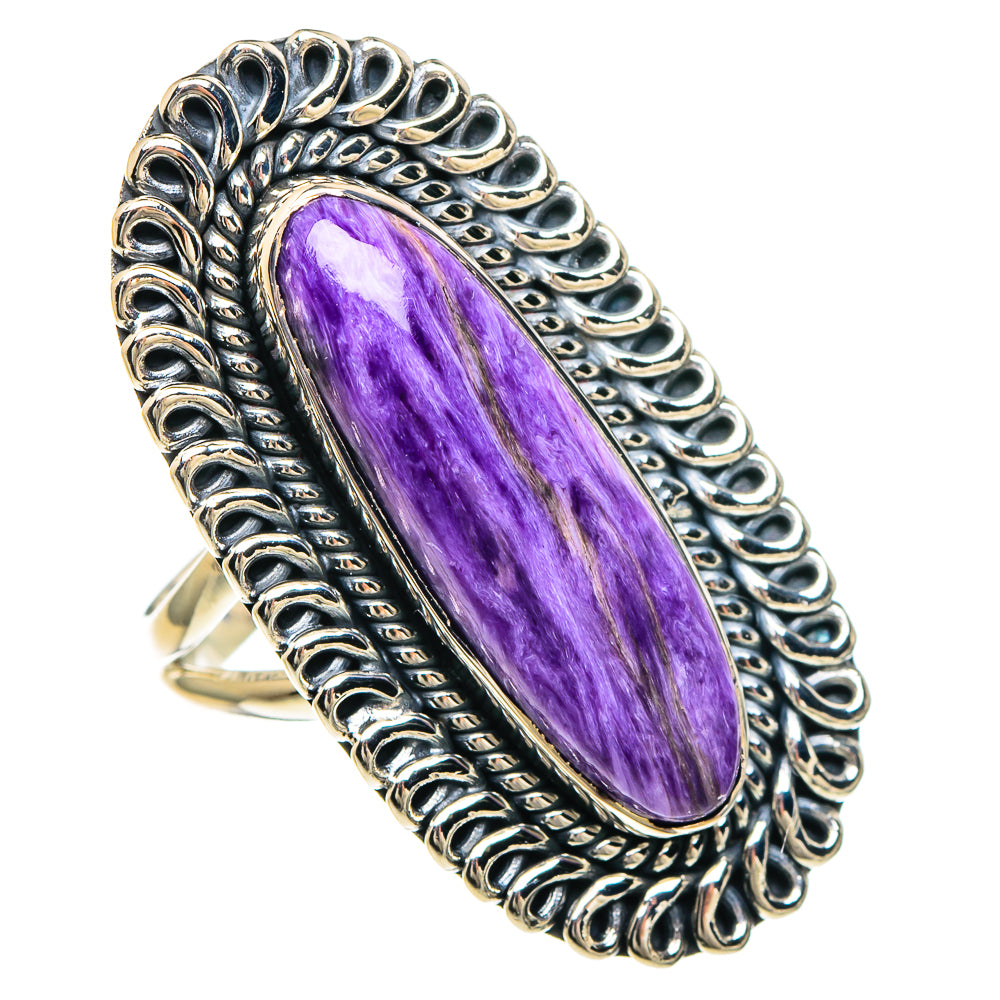 Charoite Rings handcrafted by Anasilvercos - RING94181