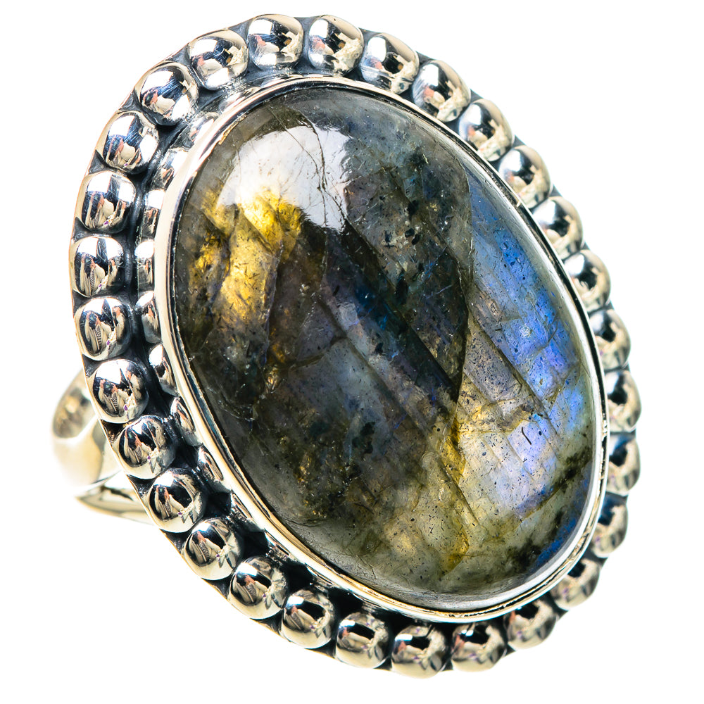 Labradorite Rings handcrafted by Anasilvercos - RING94195