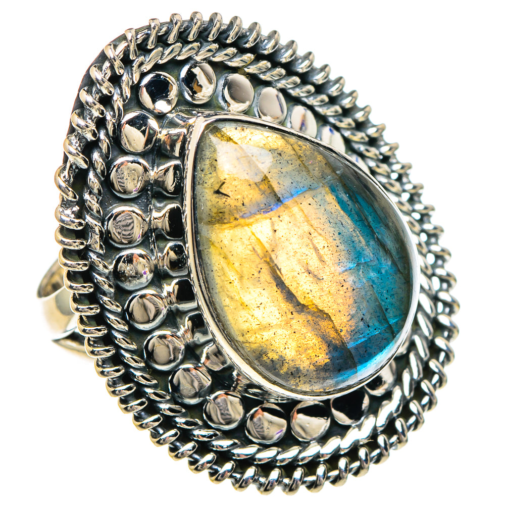 Labradorite Rings handcrafted by Anasilvercos - RING94199