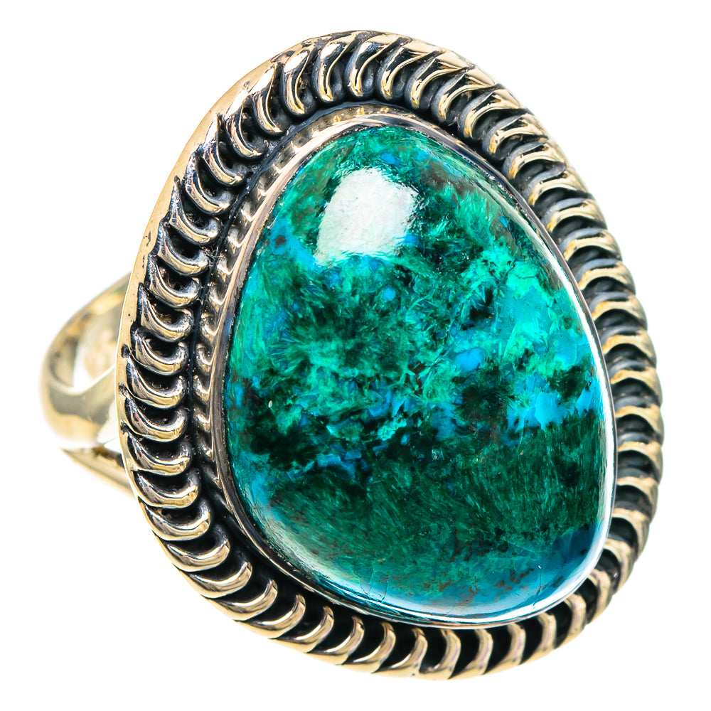 Chrysocolla Rings handcrafted by Anasilvercos - RING94201