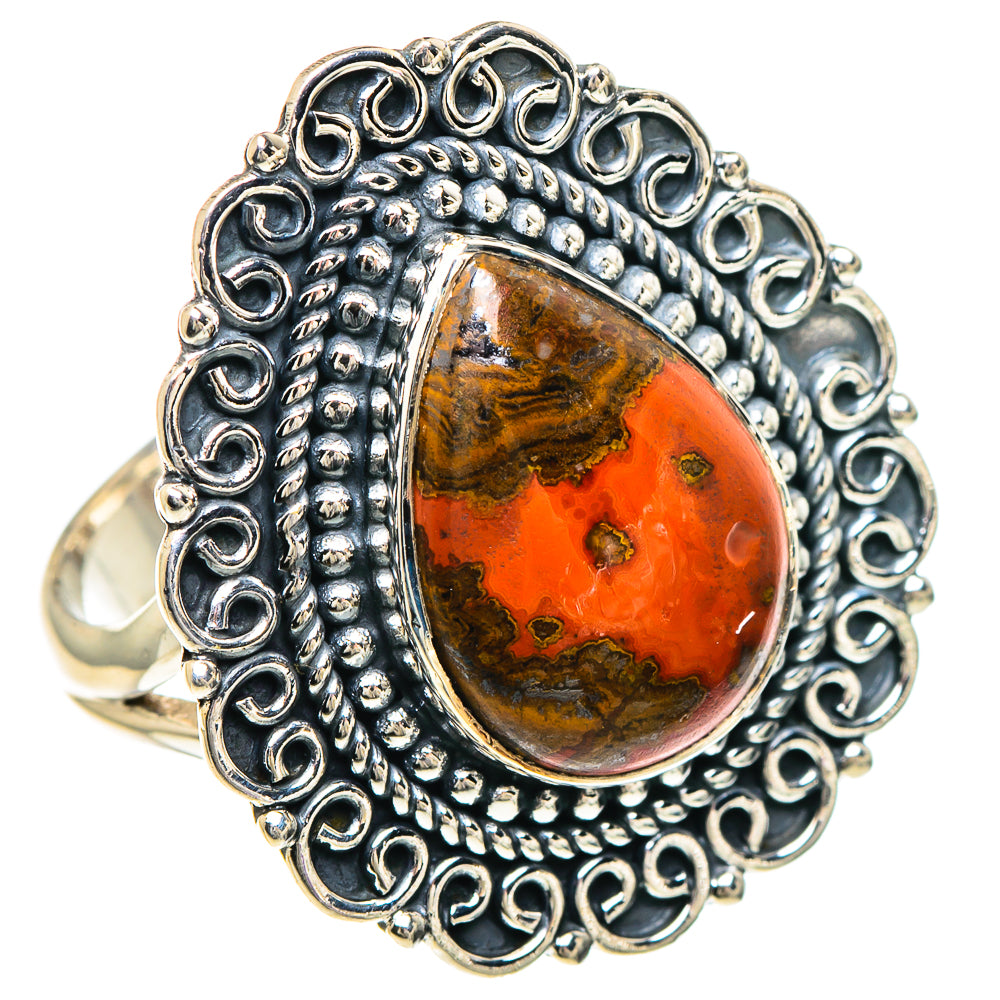 Morocco Agate Rings handcrafted by Anasilvercos - RING94208 - Photo 2