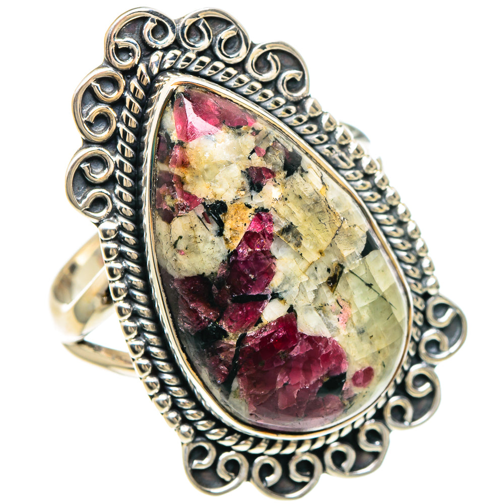 Russian Eudialyte Rings handcrafted by Anasilvercos - RING94220