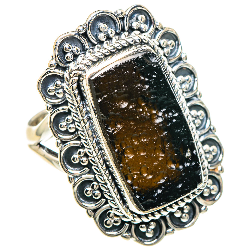 Tektite Rings handcrafted by Anasilvercos - RING94222 - Photo 2
