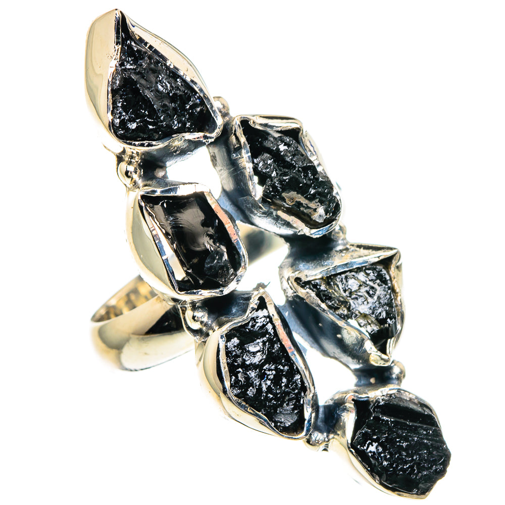 Black Tourmaline Rings handcrafted by Anasilvercos - RING94235
