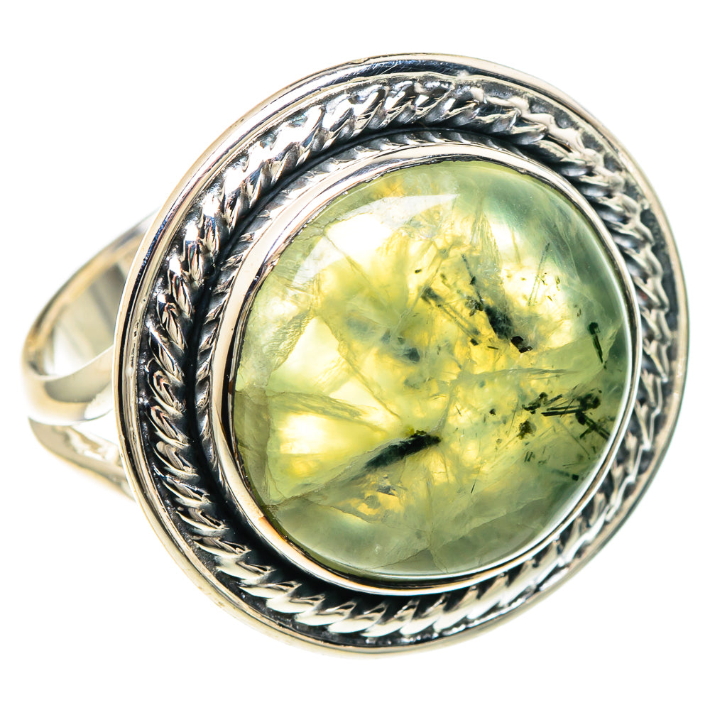 Prehnite Rings handcrafted by Anasilvercos - RING94245