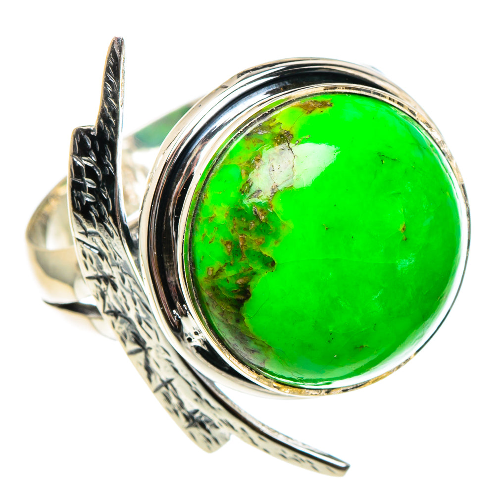 Gaspeite Rings handcrafted by Anasilvercos - RING94255