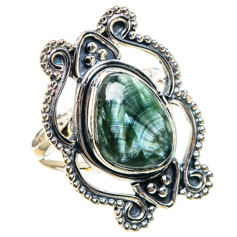 Seraphinite Rings handcrafted by Anasilvercos - RING94256