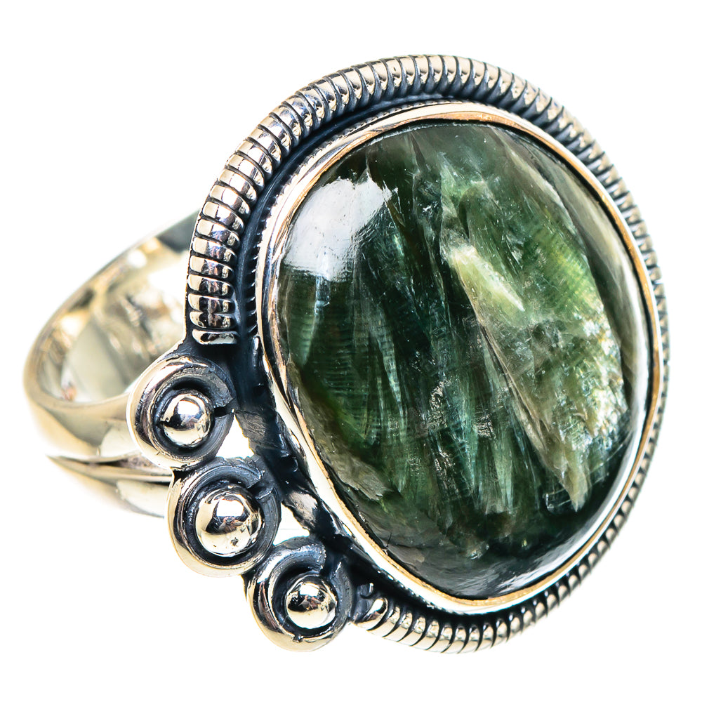 Seraphinite Rings handcrafted by Anasilvercos - RING94257