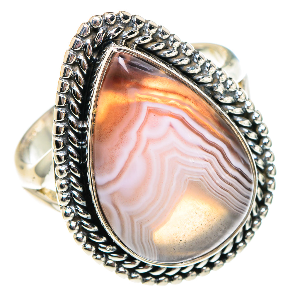 Botswana Agate Rings handcrafted by Anasilvercos - RING94259