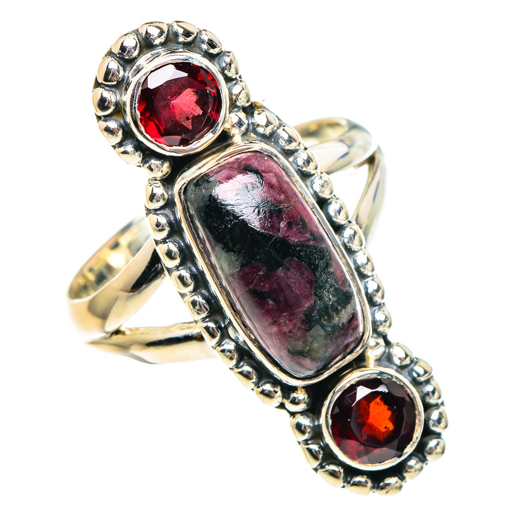 Russian Eudialyte Rings handcrafted by Anasilvercos - RING94264