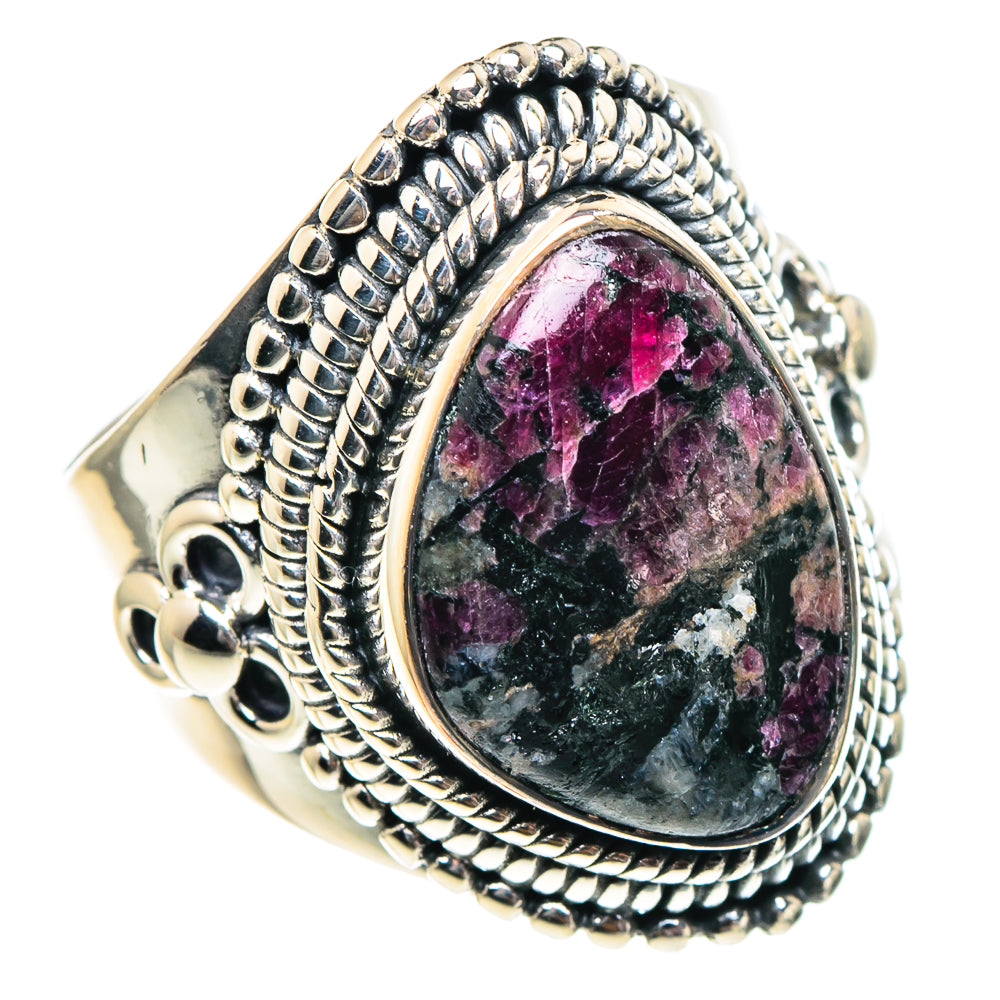Russian Eudialyte Rings handcrafted by Anasilvercos - RING94265