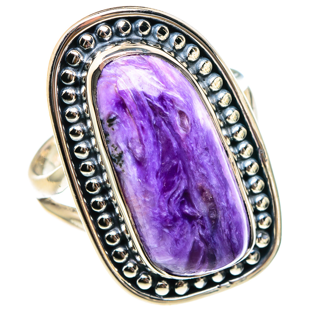 Charoite Rings handcrafted by Anasilvercos - RING94267 - Photo 2