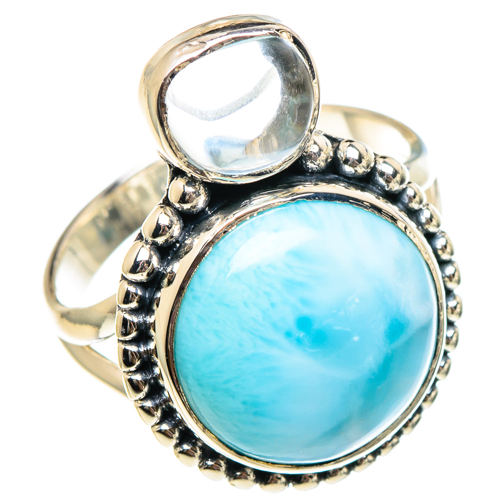 Larimar Rings handcrafted by Anasilvercos - RING94307