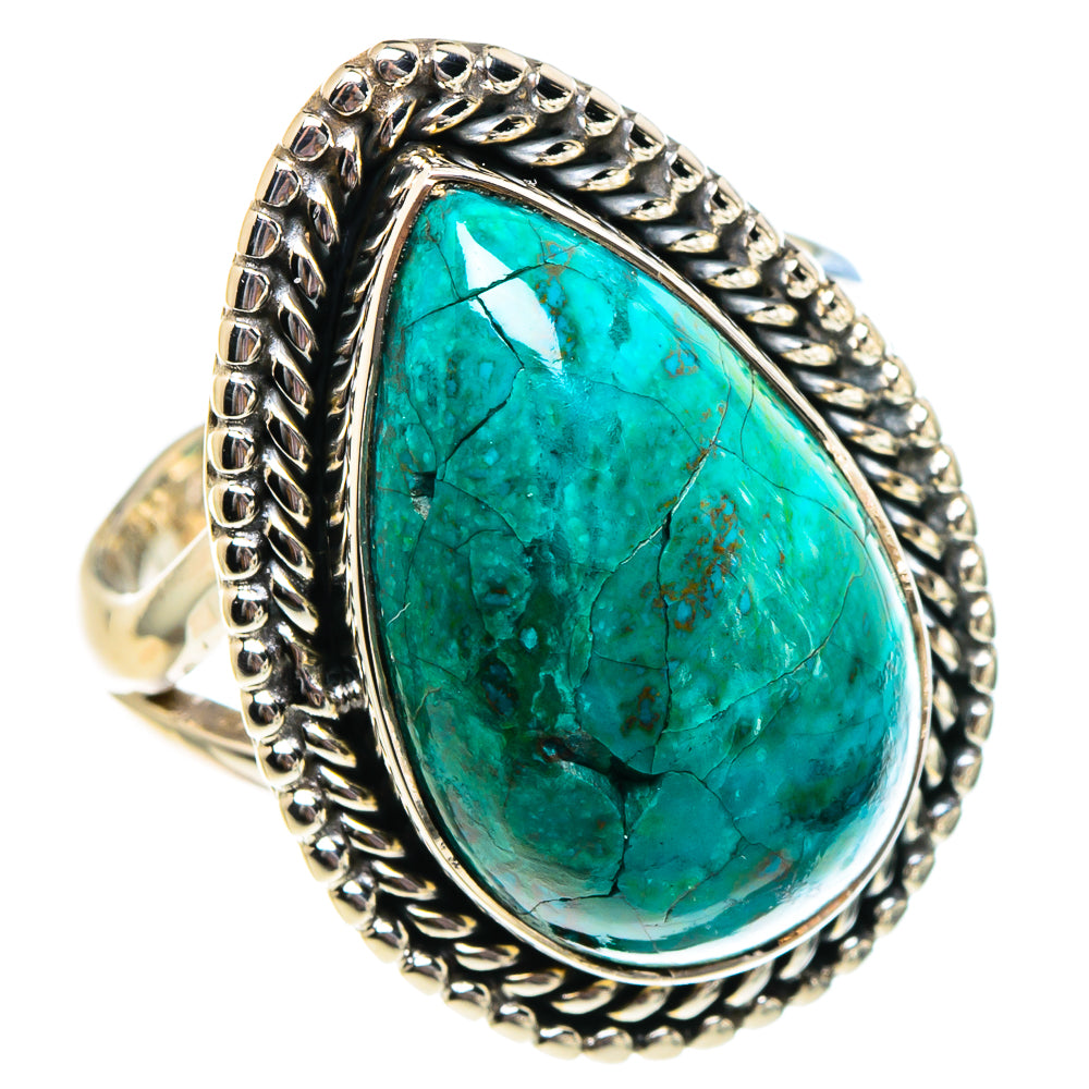 Chrysocolla Rings handcrafted by Anasilvercos - RING94308