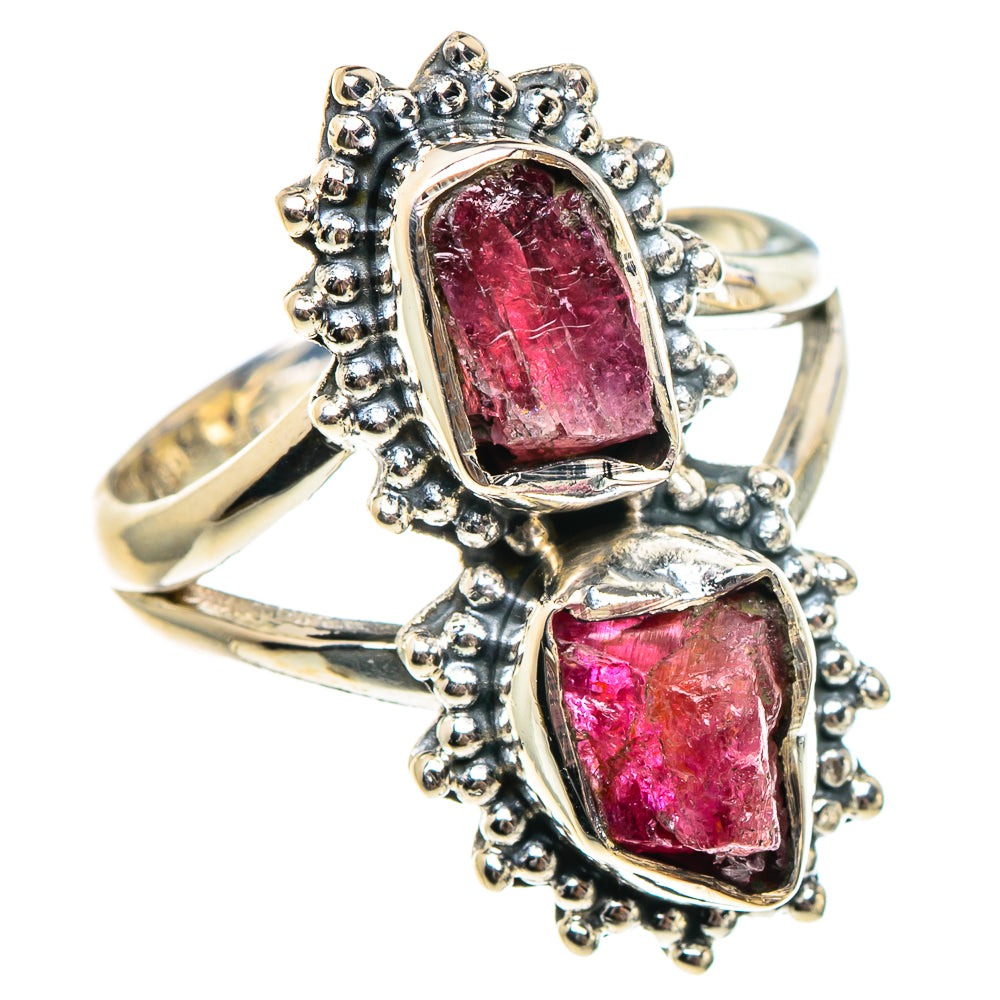 Pink Tourmaline Rings handcrafted by Anasilvercos - RING94318