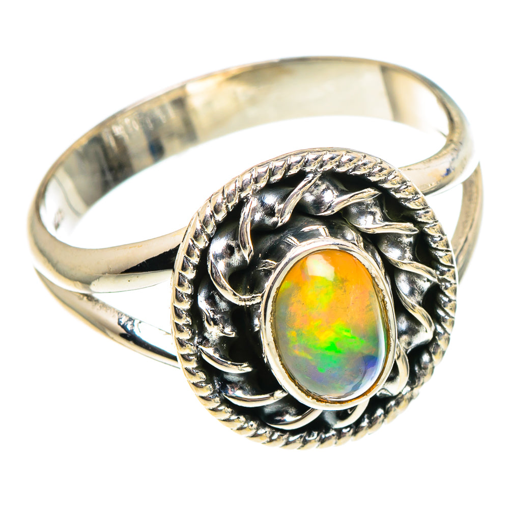 Ethiopian Opal Rings handcrafted by Anasilvercos - RING94328