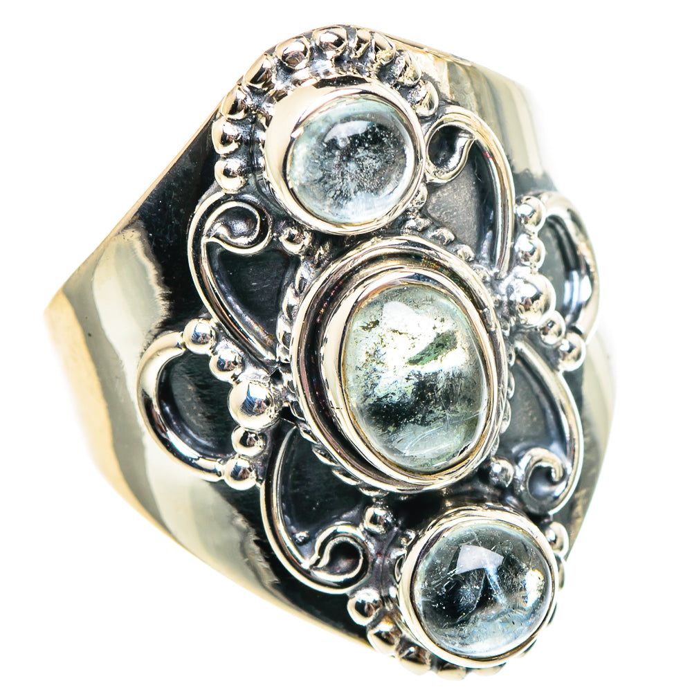 Aquamarine Rings handcrafted by Anasilvercos - RING94334