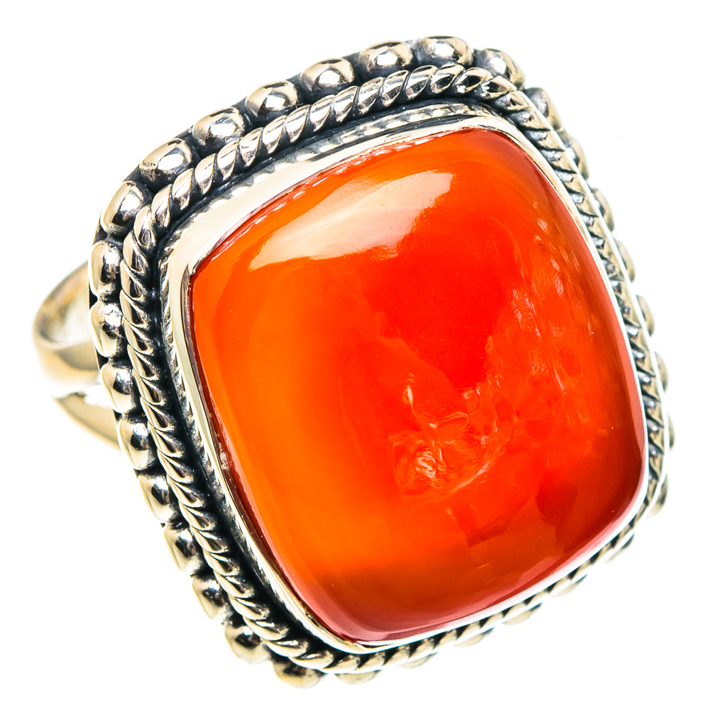 Carnelian Rings handcrafted by Anasilvercos - RING94343