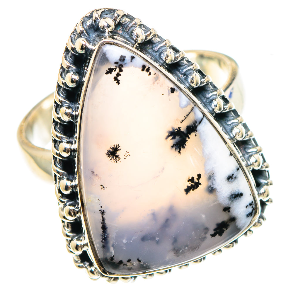 Dendritic Opal Rings handcrafted by Anasilvercos - RING94351