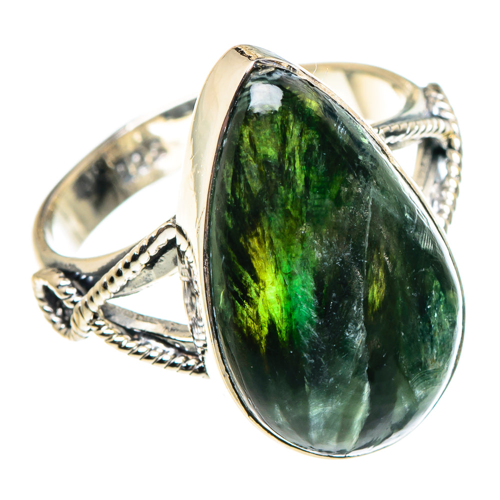 Seraphinite Rings handcrafted by Anasilvercos - RING94361