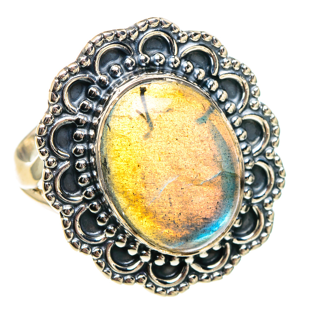 Labradorite Rings handcrafted by Anasilvercos - RING94378