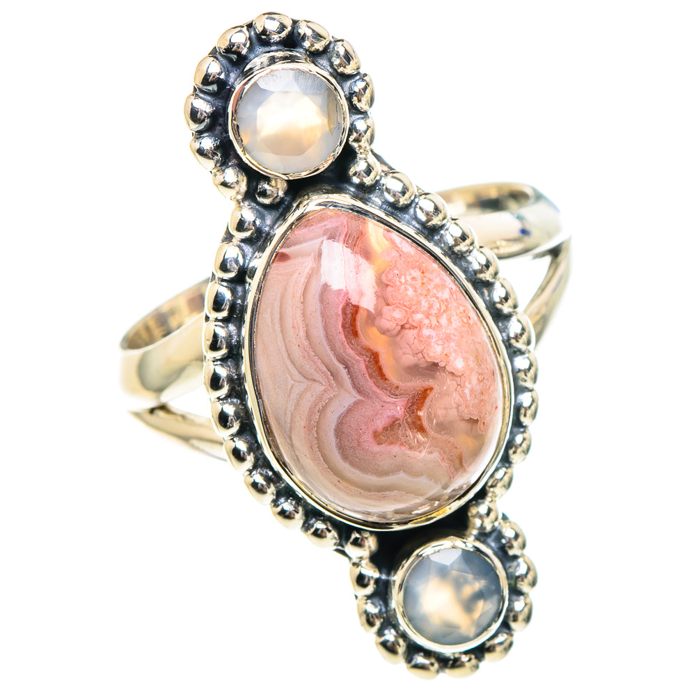 Crazy Lace Agate Rings handcrafted by Anasilvercos - RING94382