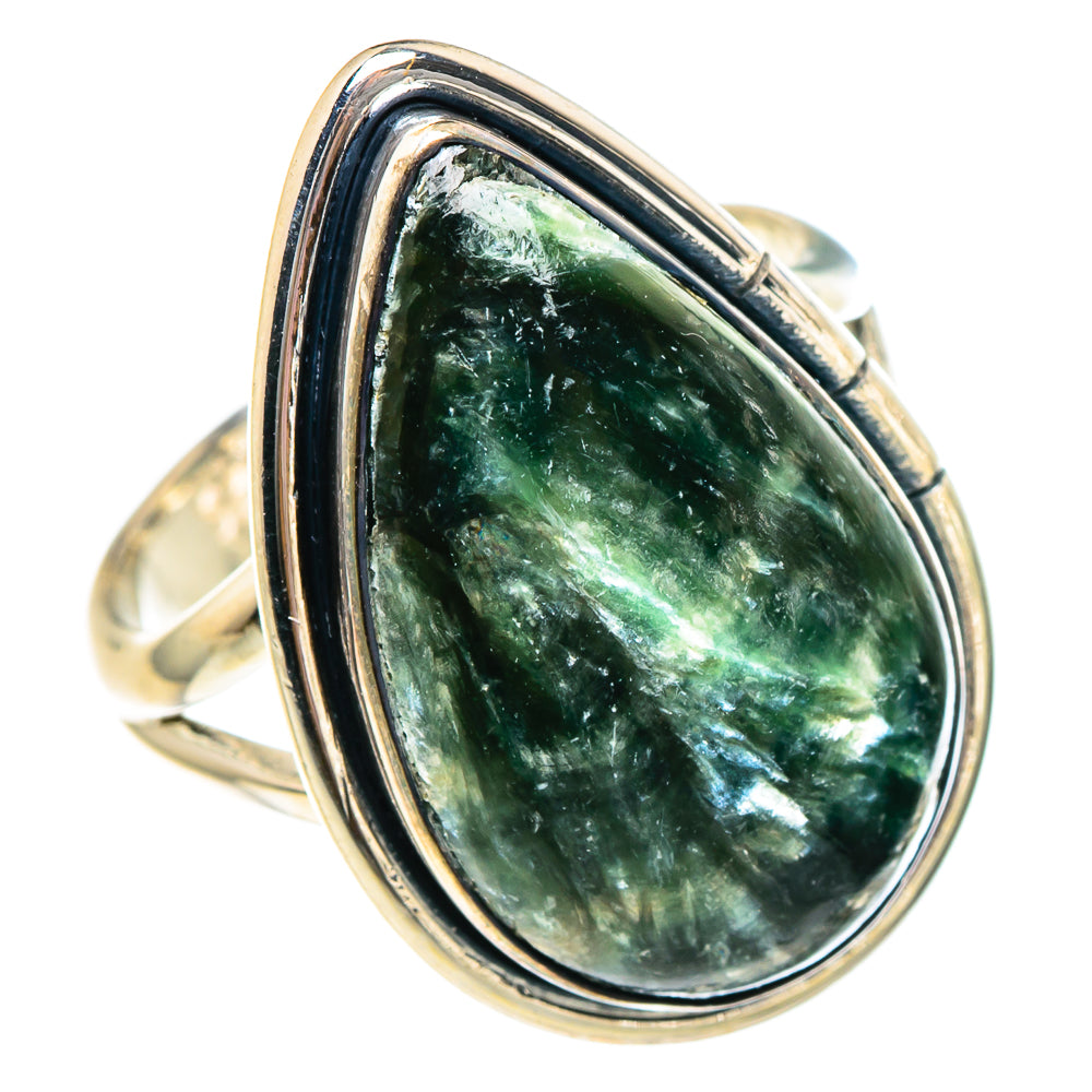 Seraphinite Rings handcrafted by Anasilvercos - RING94396